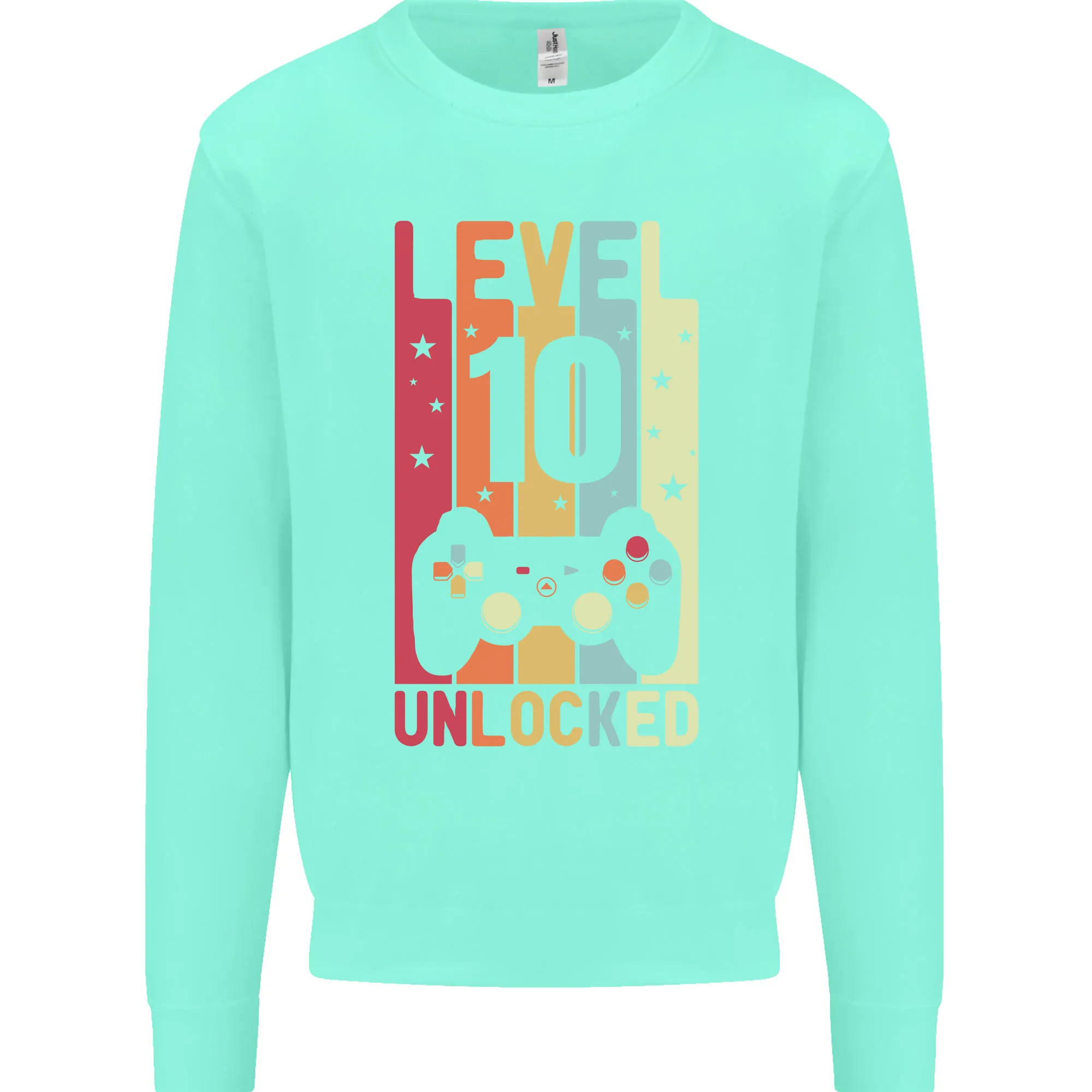 10th Birthday 10 Year Old Level Up Gaming Kids Sweatshirt Jumper