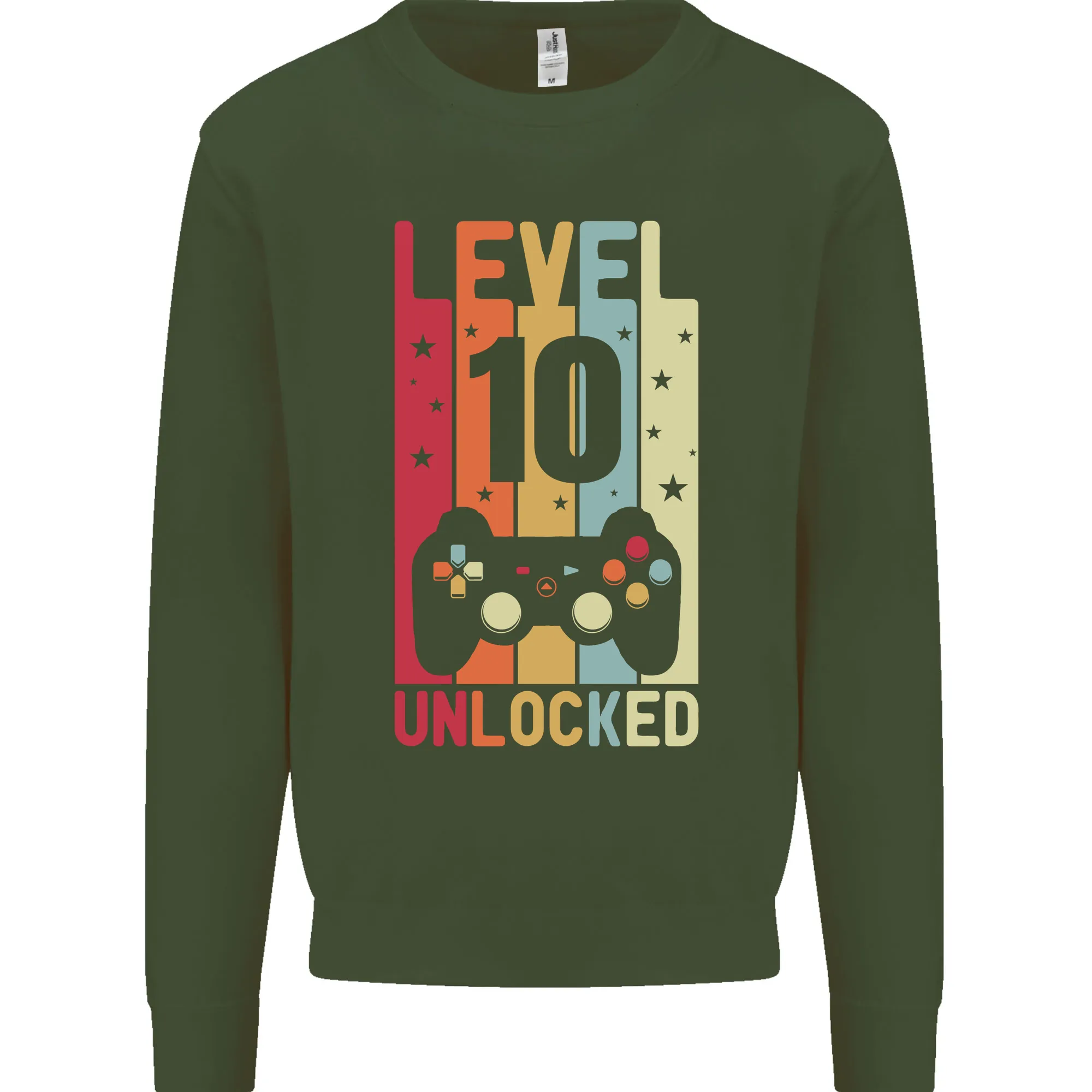 10th Birthday 10 Year Old Level Up Gaming Kids Sweatshirt Jumper