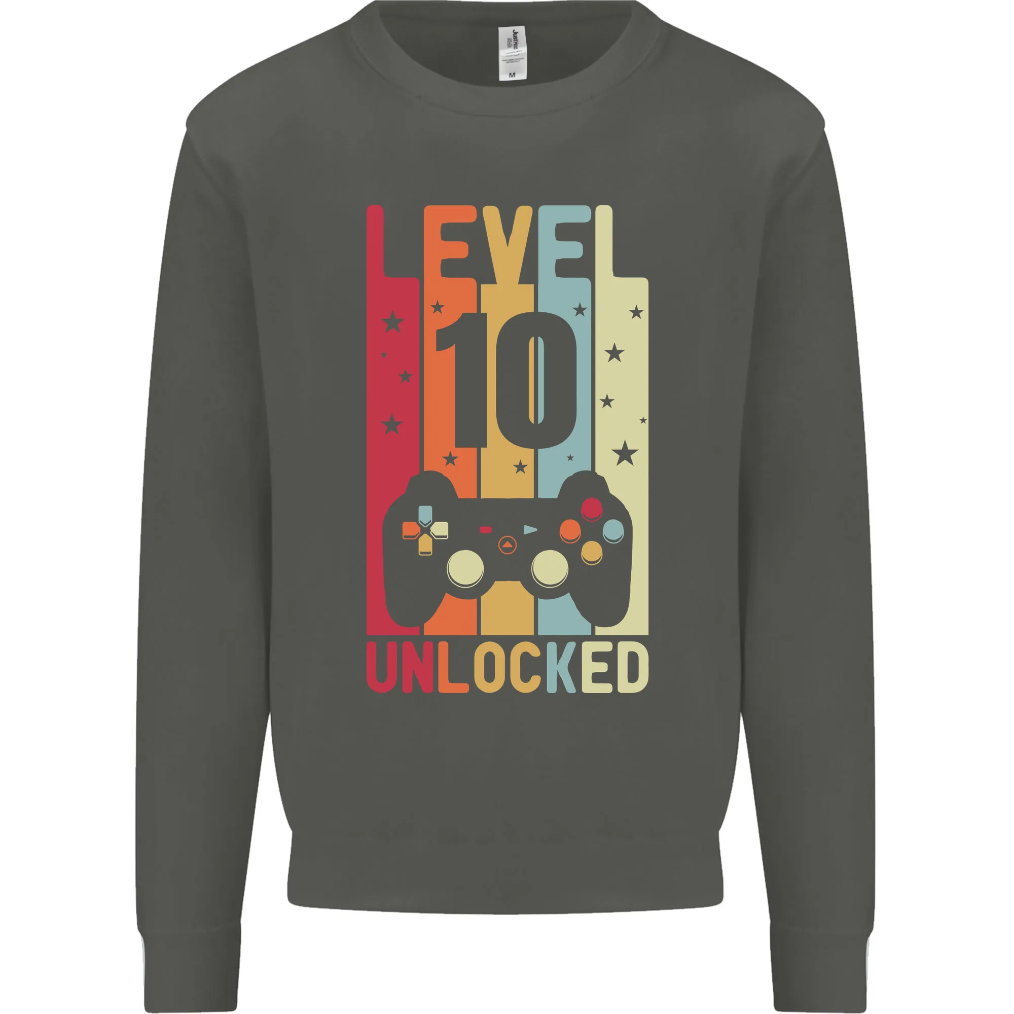 10th Birthday 10 Year Old Level Up Gaming Kids Sweatshirt Jumper