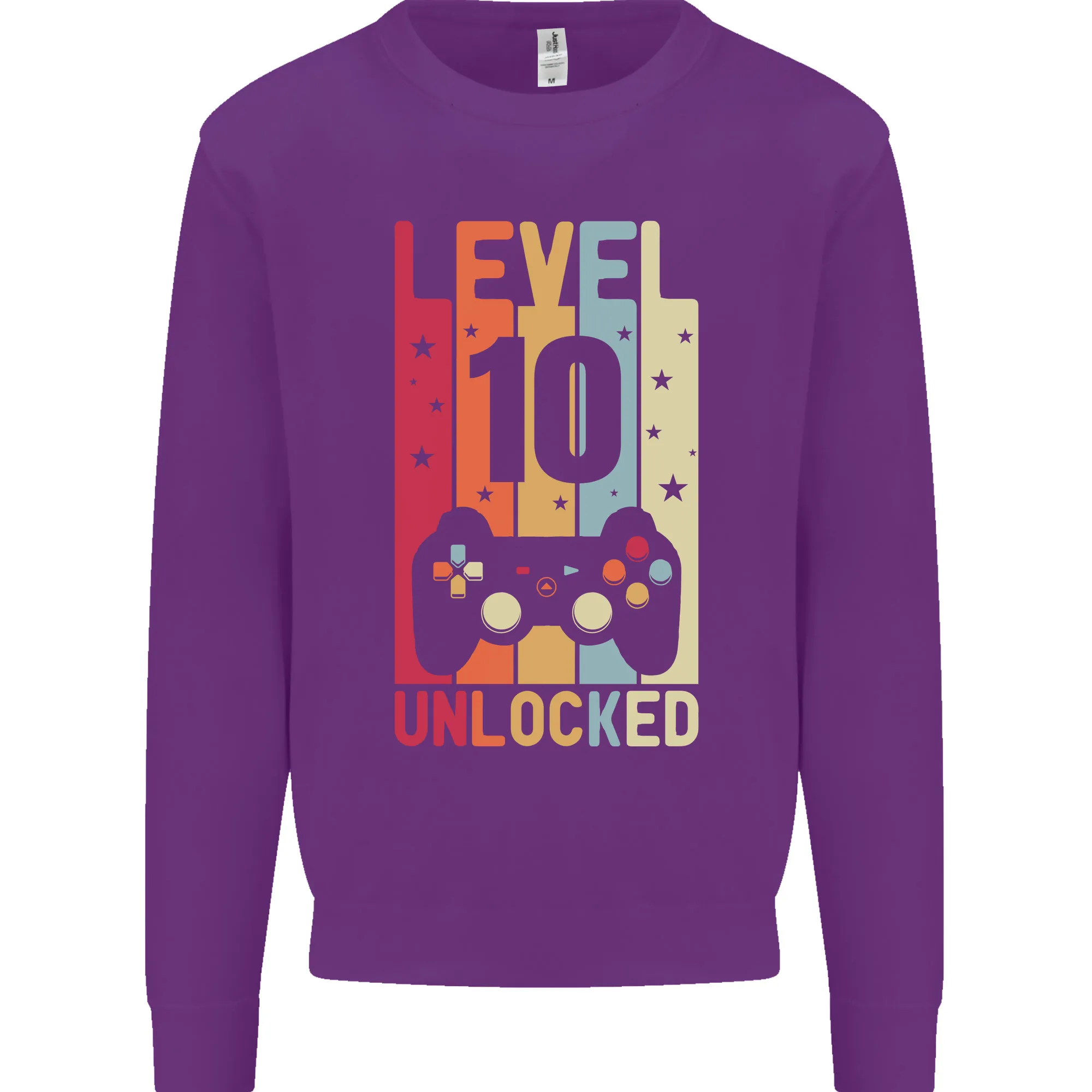10th Birthday 10 Year Old Level Up Gaming Kids Sweatshirt Jumper
