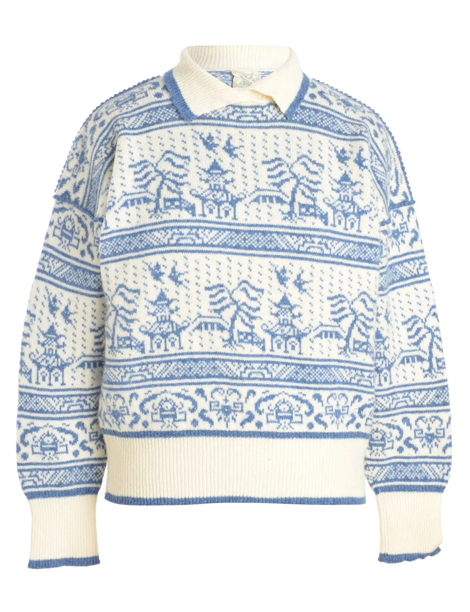 1980s Woollen Jumper - M