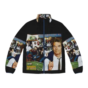 80s Inspired Huey Lewis The News Puffer Jacket