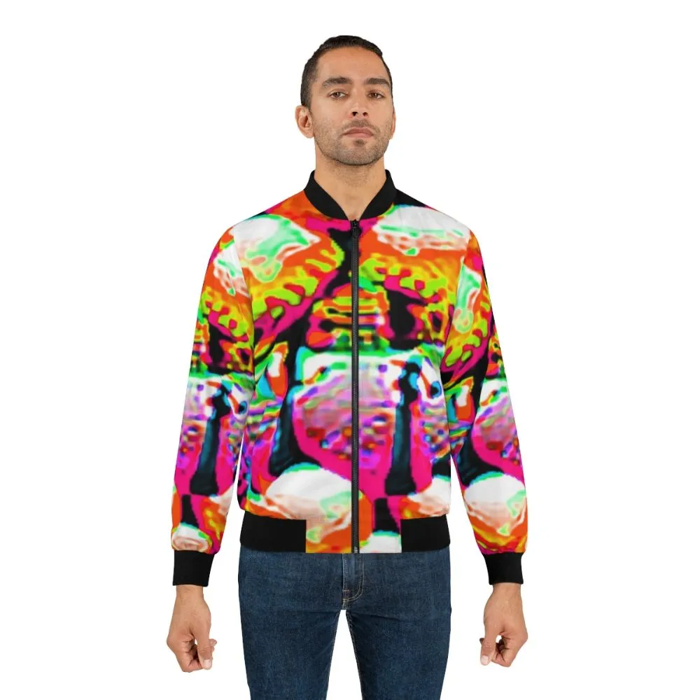 Adversarial Anti-Facial Recognition Camouflage Bomber Jacket