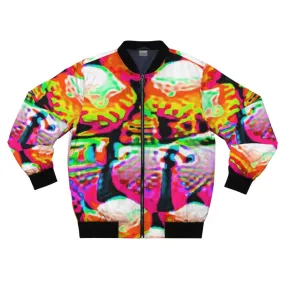 Adversarial Anti-Facial Recognition Camouflage Bomber Jacket