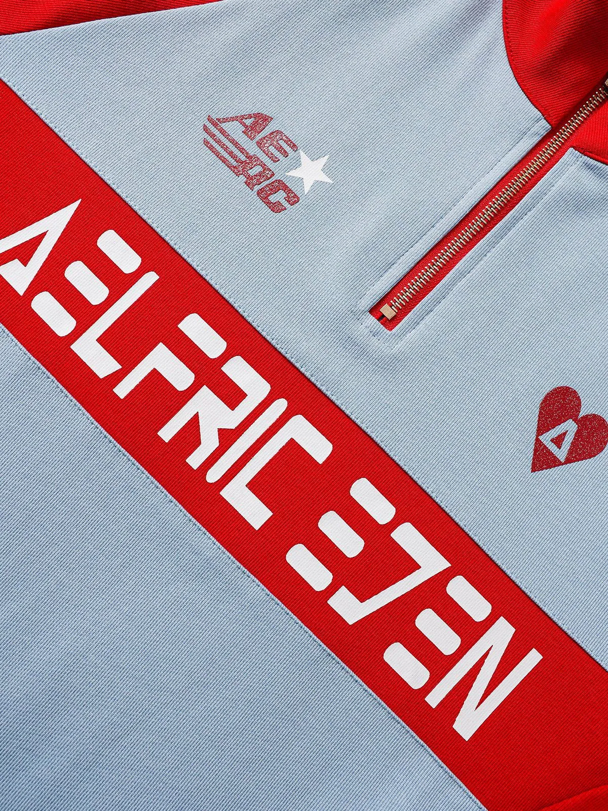 Aelfric Eden Color Blocking Print Sweatshirt