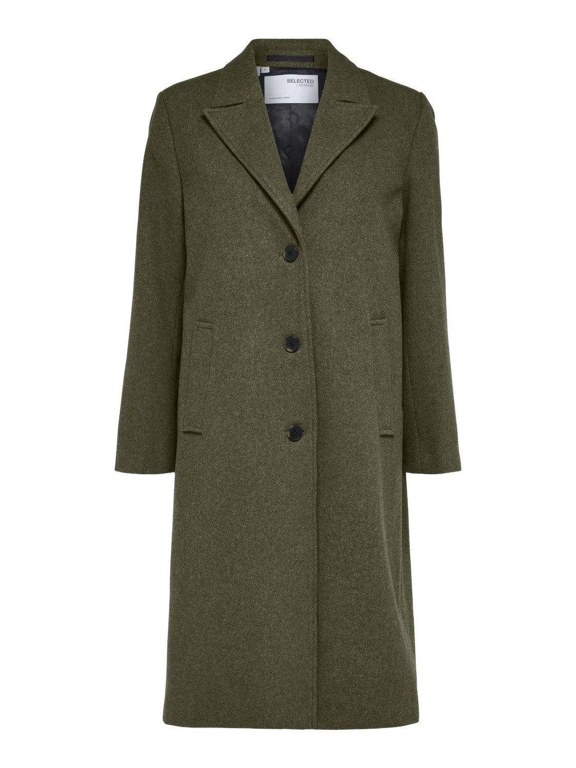 Alma Wool Coat - Ivy Green