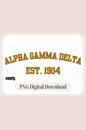 Alpha Gamma Delta Design PNG Download