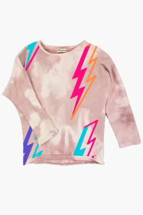 APP Lightening Bolt Slouchy Sweatshirt