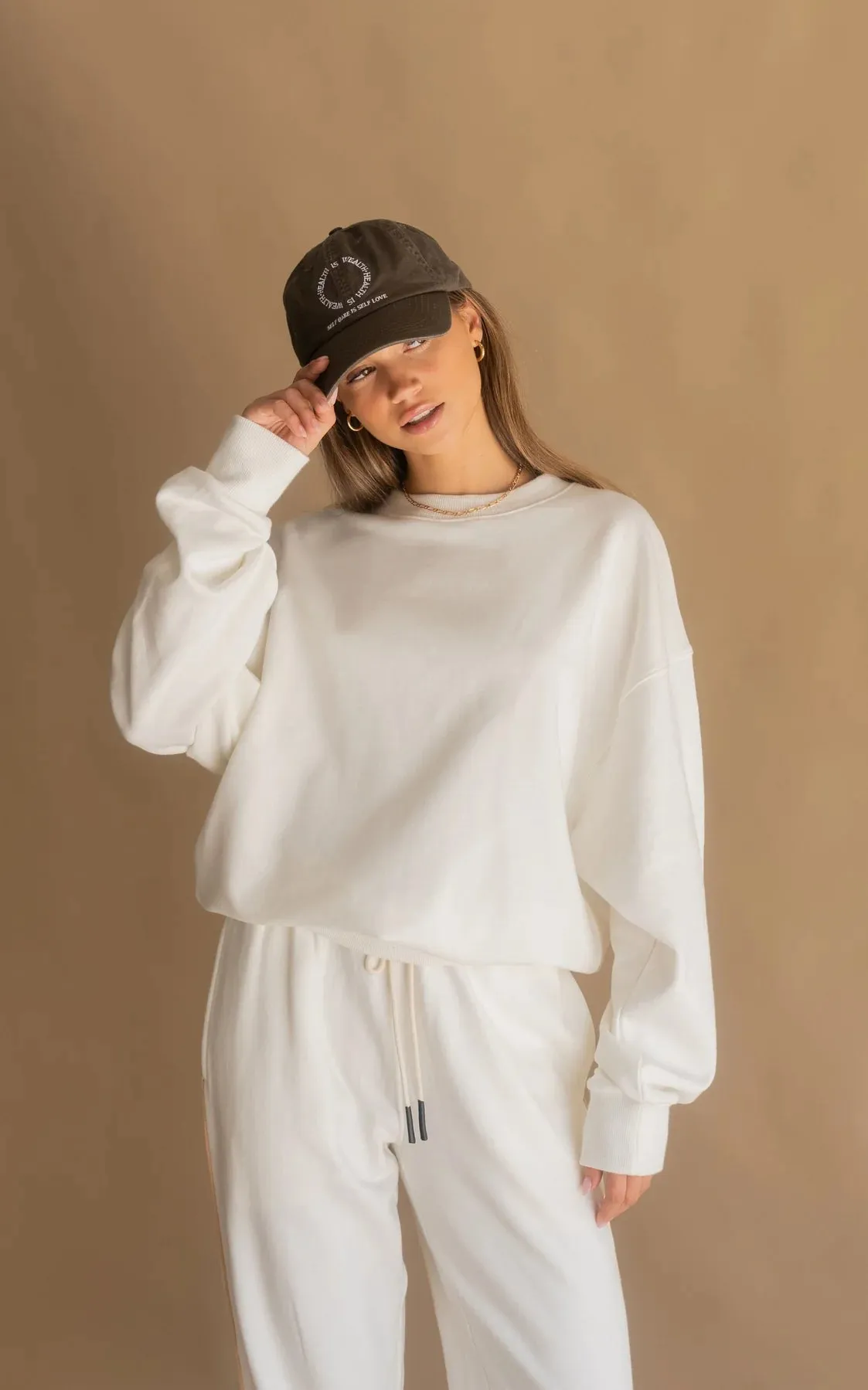 ARAMINTA JAMES Womens Ciao Sweatshirt - Coffee