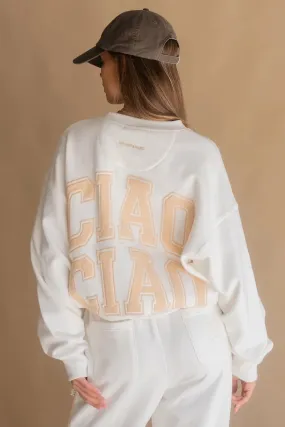 ARAMINTA JAMES Womens Ciao Sweatshirt - Coffee