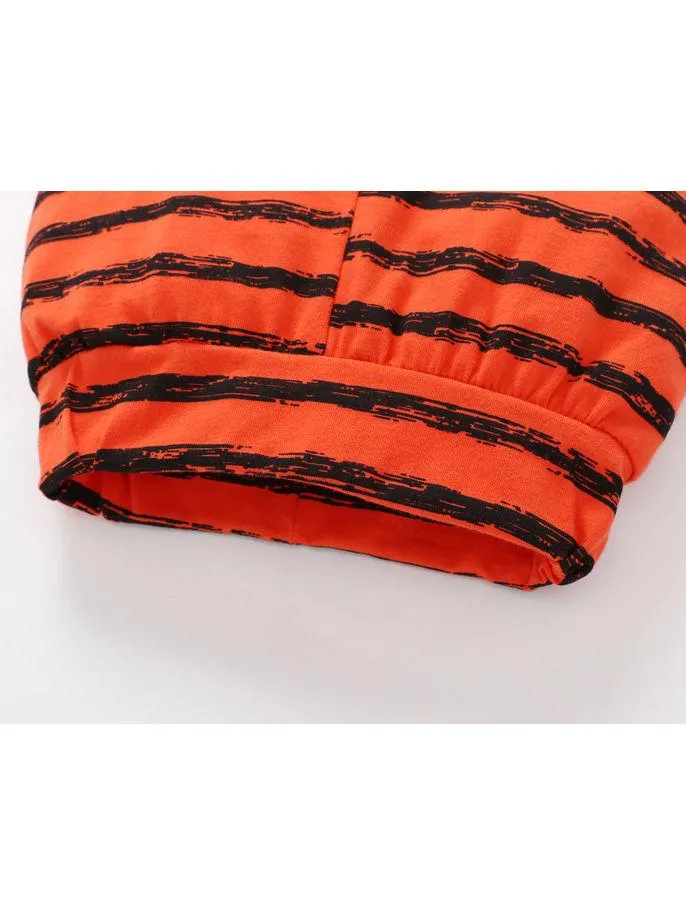 Baby Boy 3-Piece Halloween Set My First Bodysuit Stripe Pants Hat