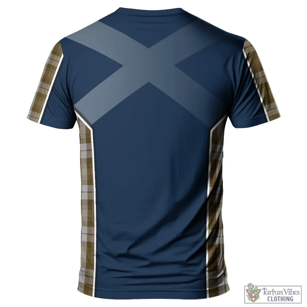 Baillie Dress Tartan T-Shirt with Family Crest and Scottish Thistle Vibes Sport Style