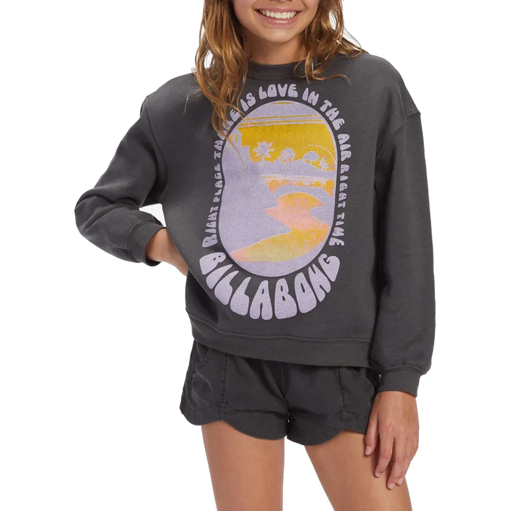 Billabong Girls Love In The Air Crewneck Sweatshirt