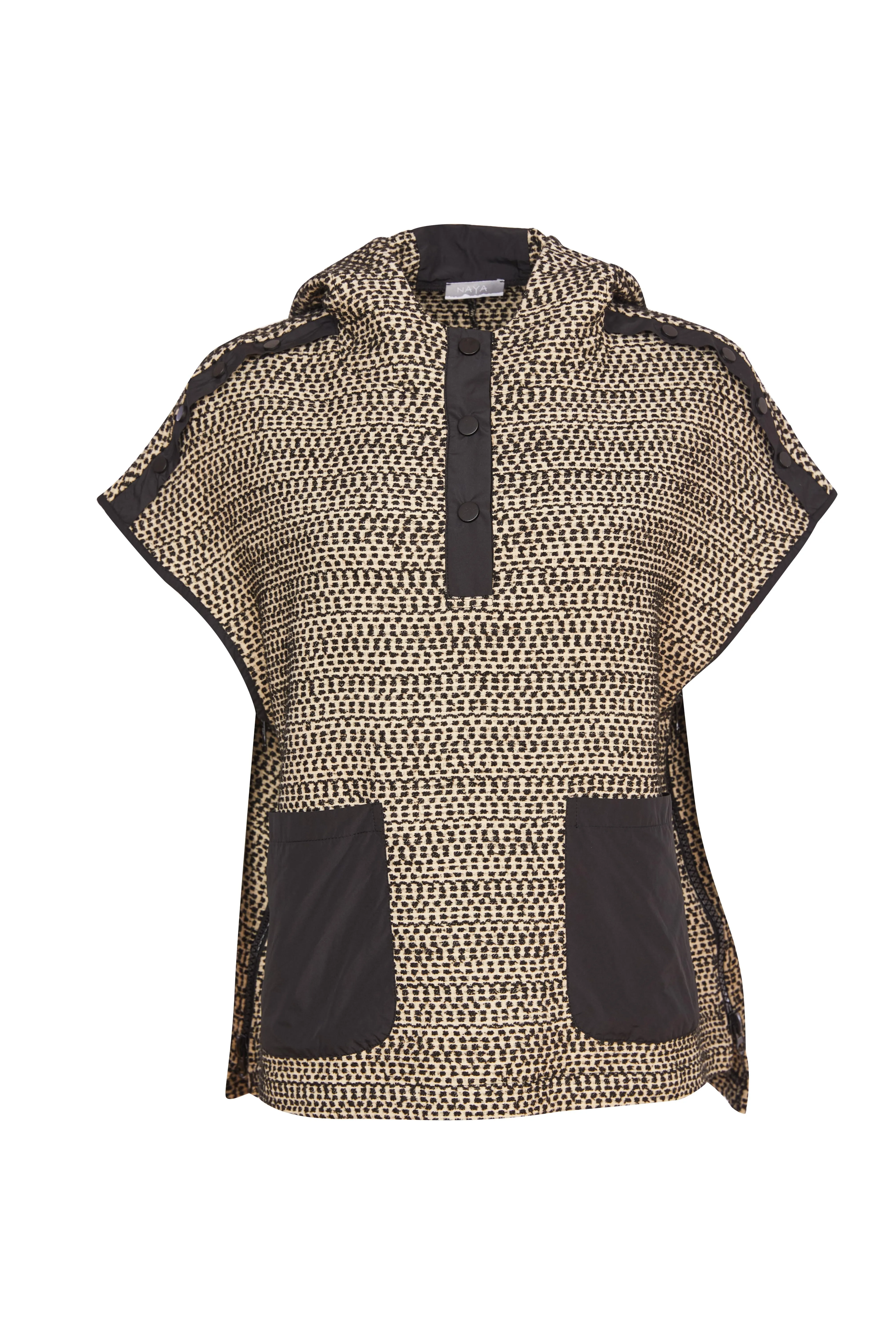 Black Butter Hooded Mix Top 179