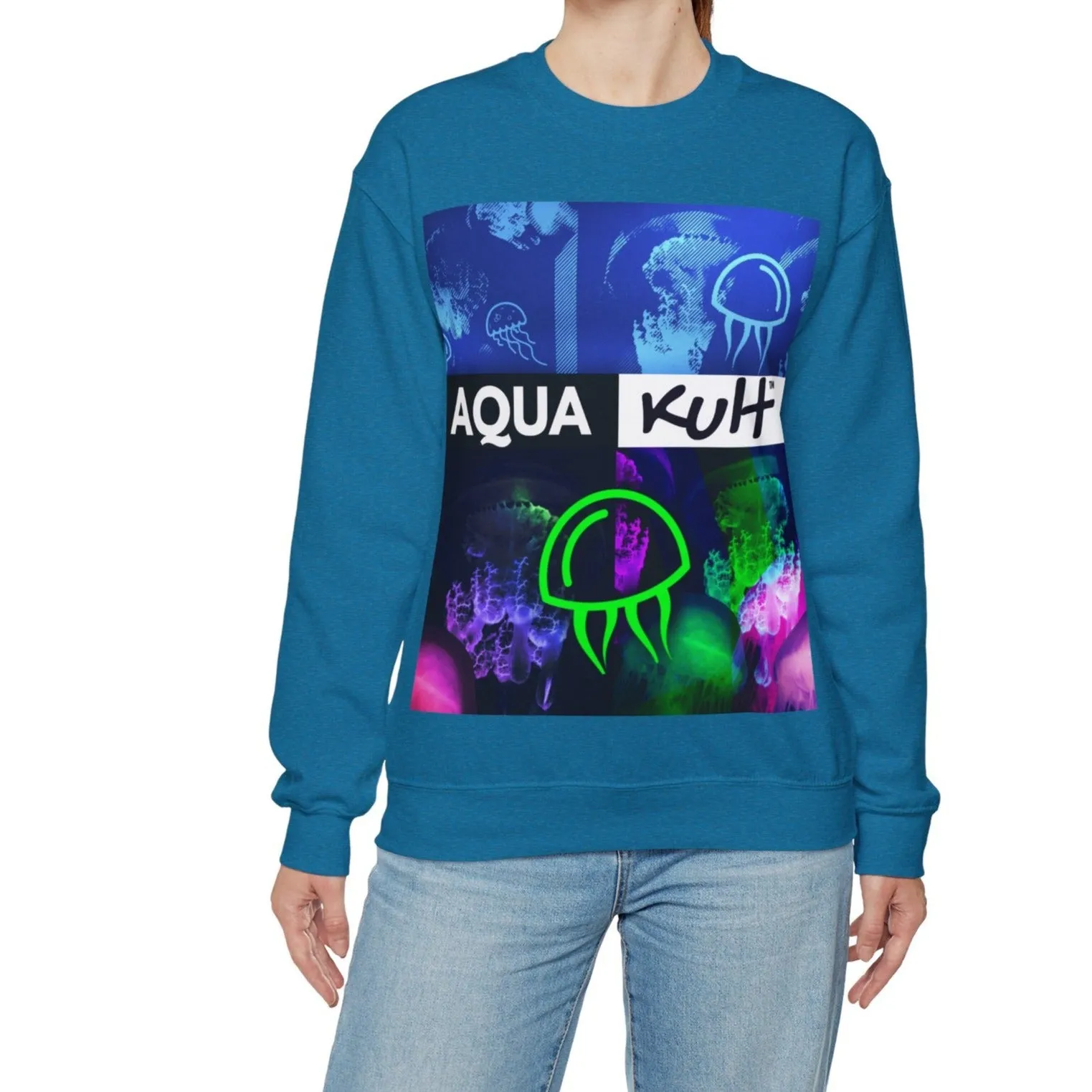 'Blue Jell' - Jellyfish Long Sleeve Top by Aqua Kult™
