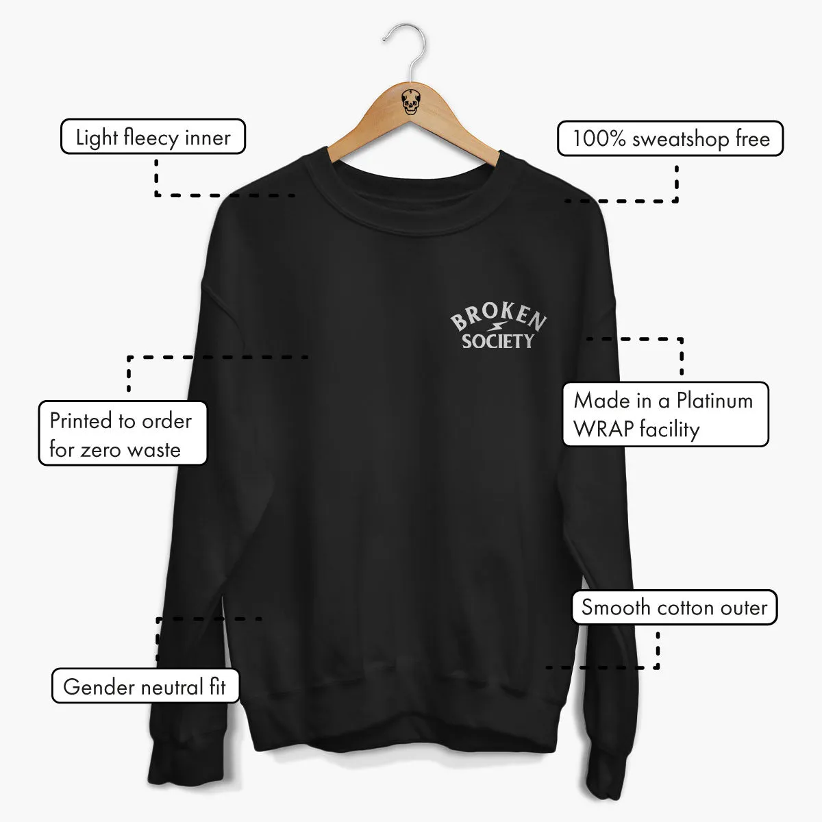 Born Bad Angel Sweatshirt (Unisex)