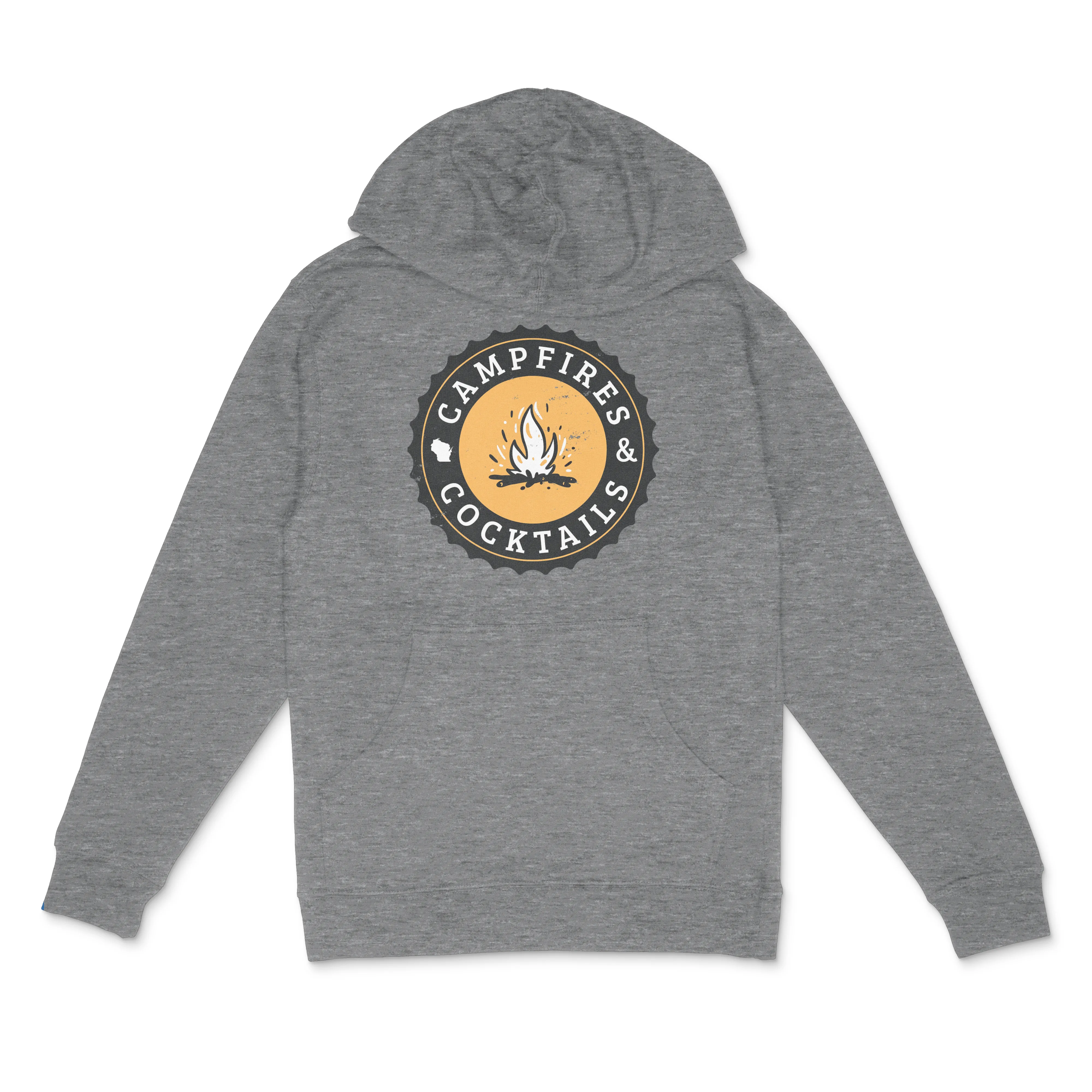 Campfire & Cocktails Wisconsin Midweight Hoodie