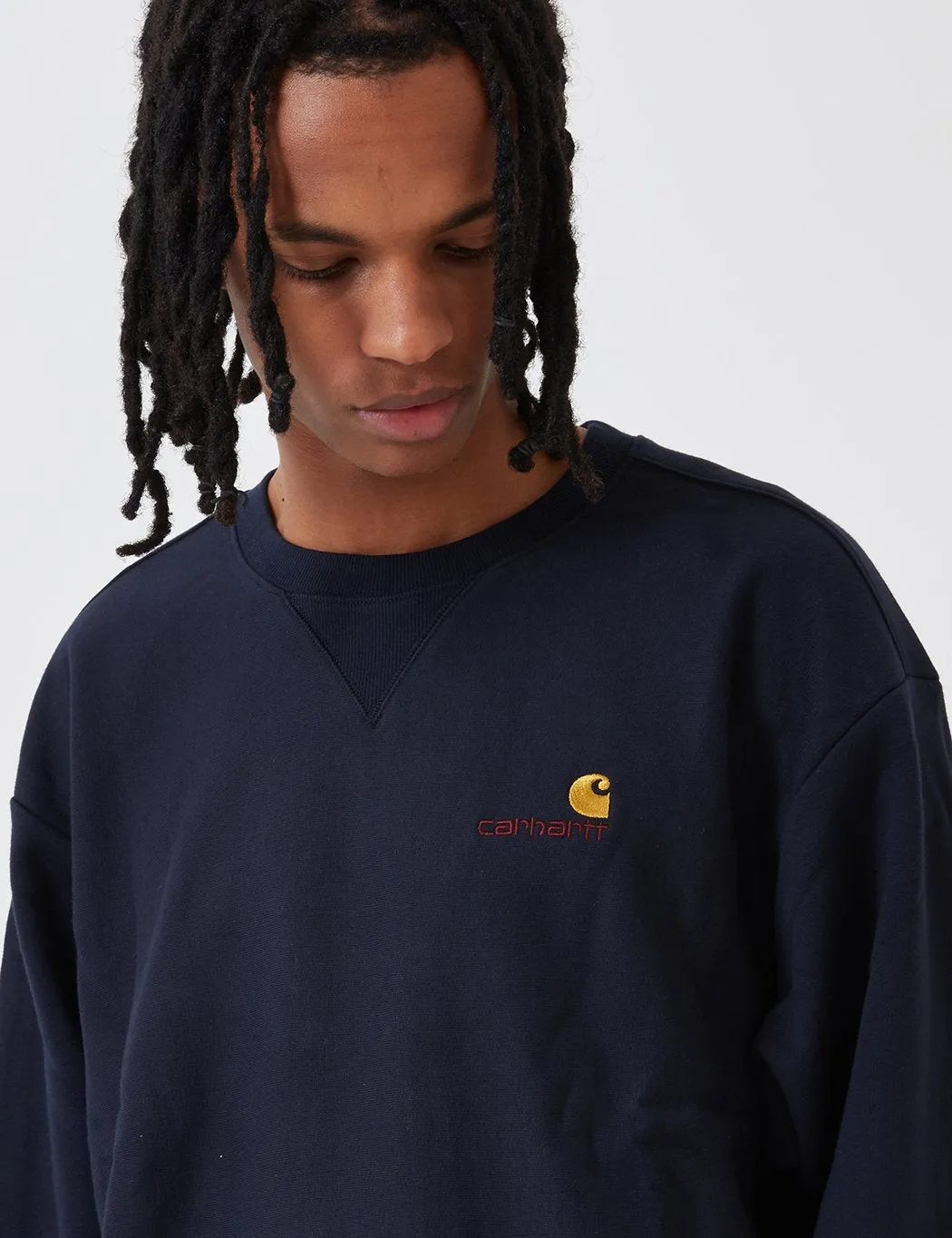 Carhartt-WIP American Script Sweatshirt - Blue