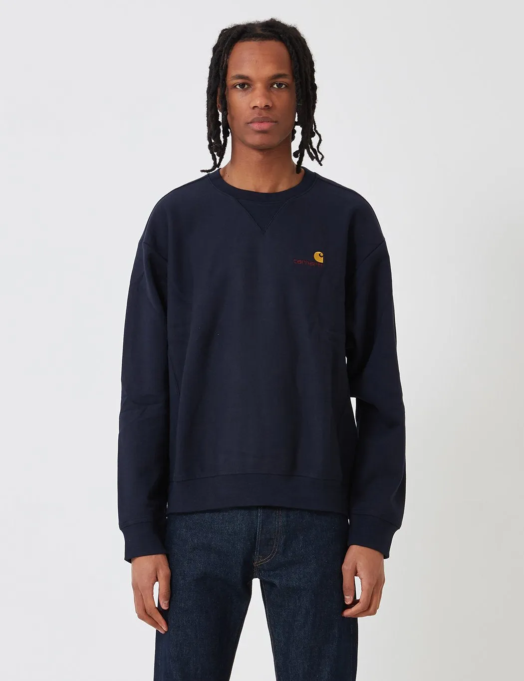 Carhartt-WIP American Script Sweatshirt - Blue