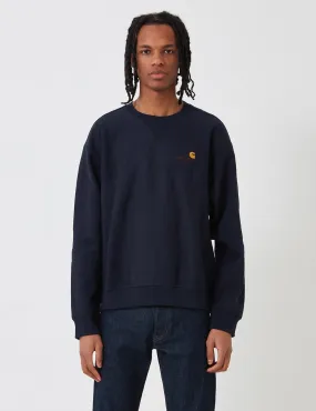 Carhartt-WIP American Script Sweatshirt - Blue