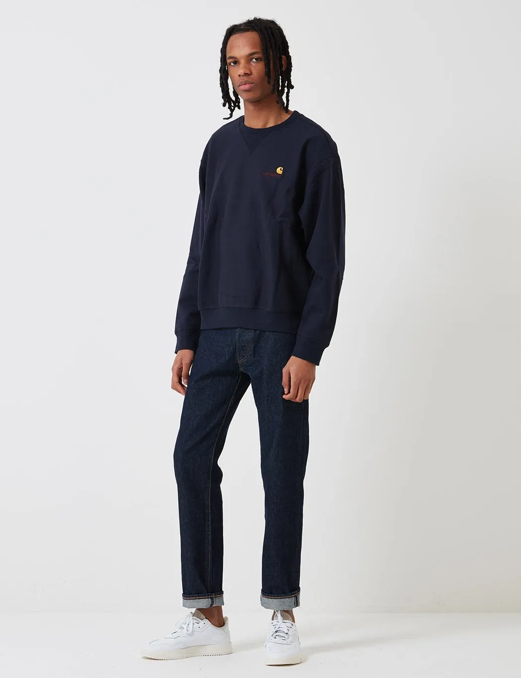 Carhartt-WIP American Script Sweatshirt - Blue