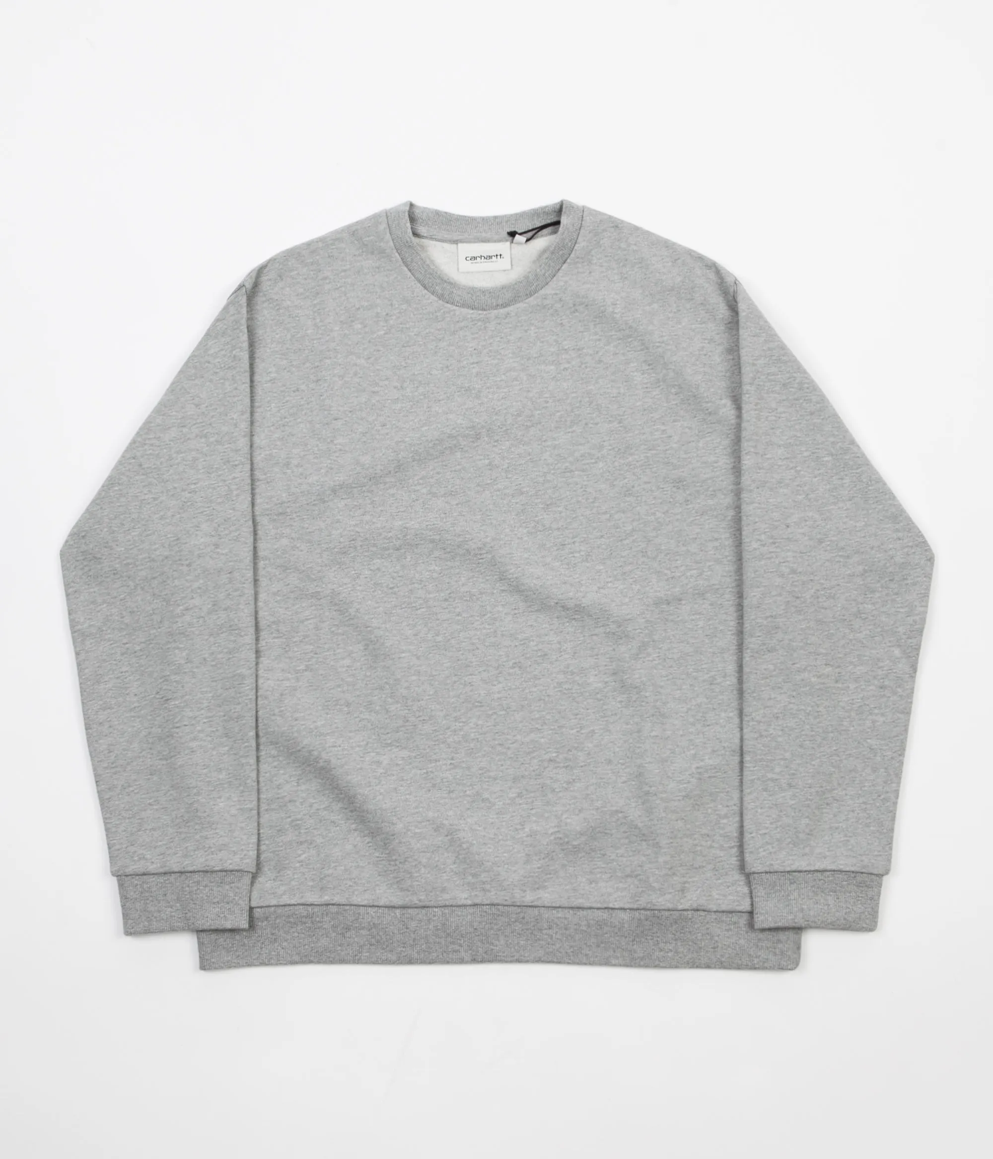 Carhartt Women's Chase Crewneck Sweatshirt - Grey Heather / Gold