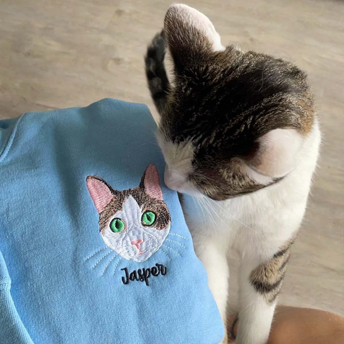 Cat Lover Twin Pack: Embroidered Sweatshirt & Hat