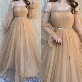 Champange Prom Dresses, Formal Evening Dresses    fg1742