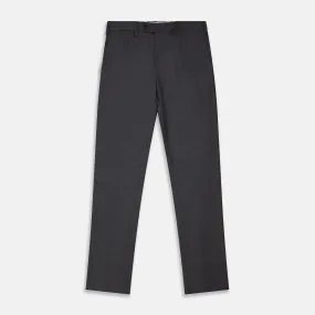 Charcoal Wool Single Pleated Gerry Trousers