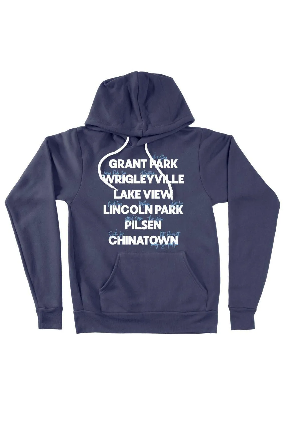 Chicago Neighborhoods Hoodie Sweatshirt