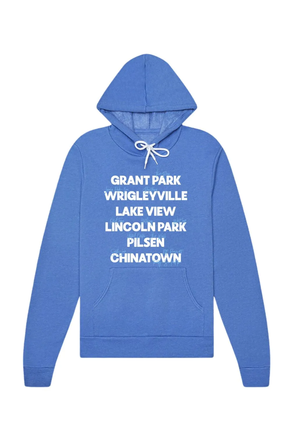 Chicago Neighborhoods Hoodie Sweatshirt