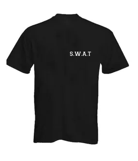 Children's Boys SWAT Printed T-shirt & Cap Kit - World Book Day Unisex Police Fancy Dress