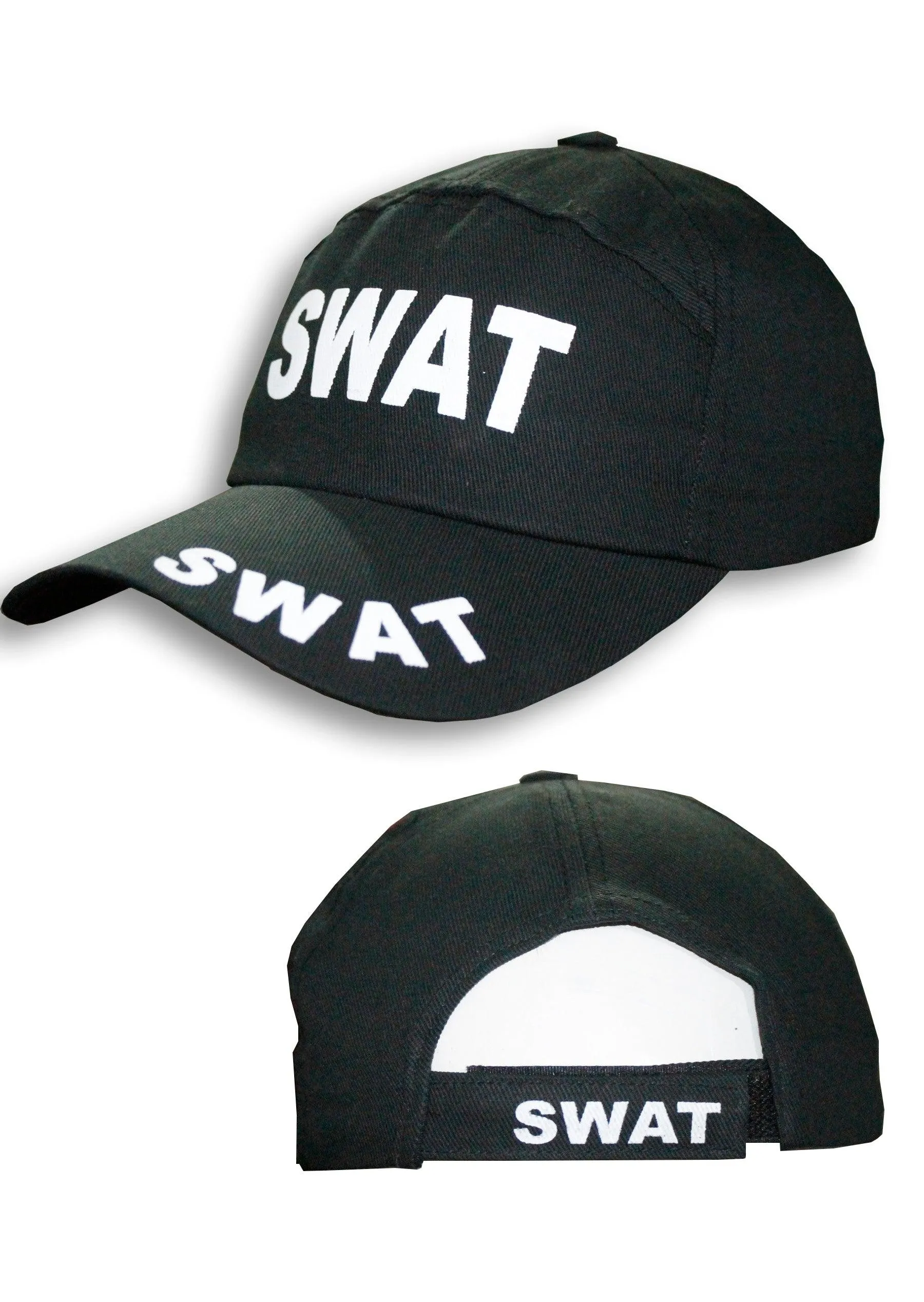 Children's Boys SWAT Printed T-shirt & Cap Kit - World Book Day Unisex Police Fancy Dress