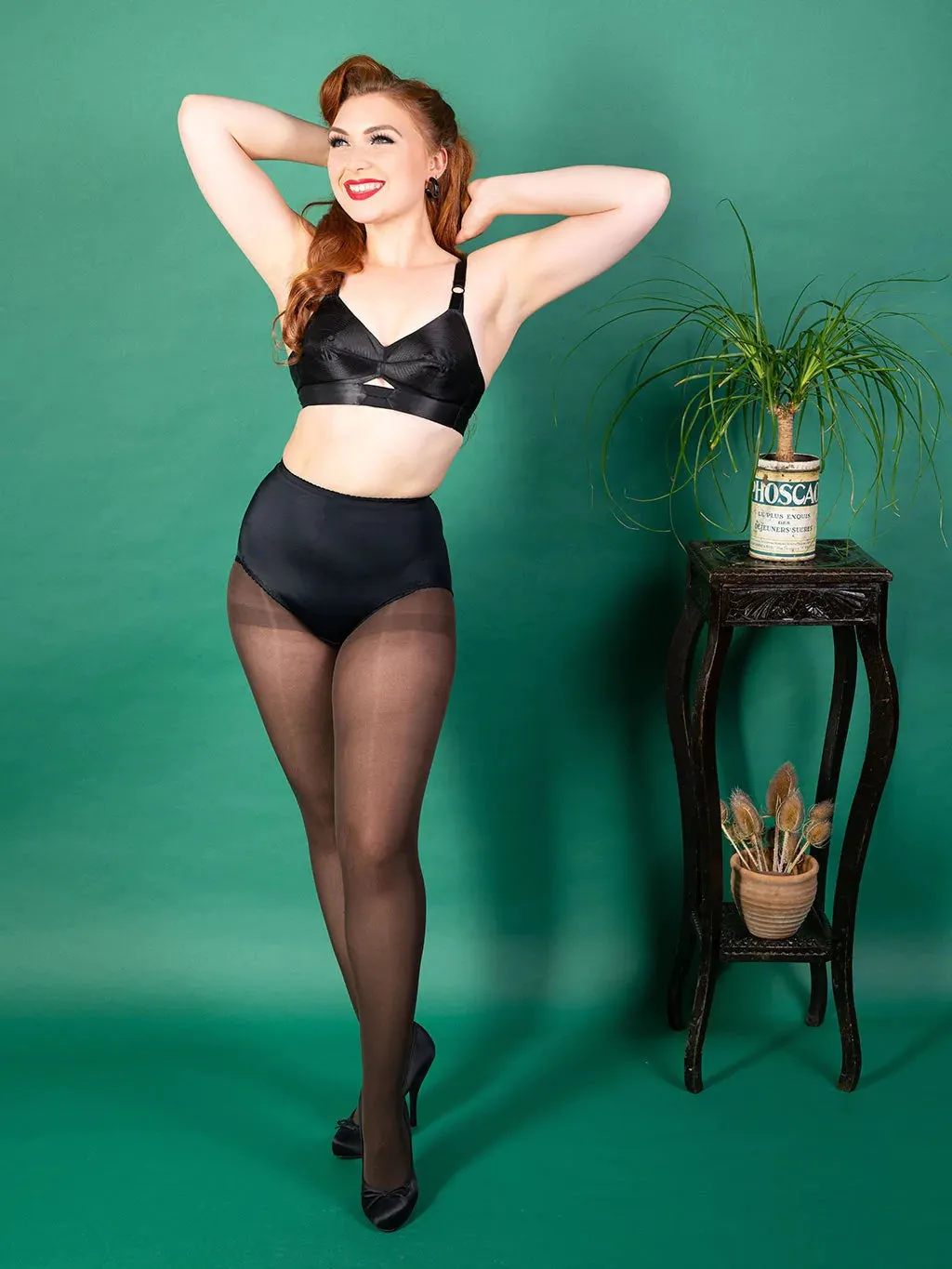 Chocolate Opaque Tights - S/M, M/L   CURVE