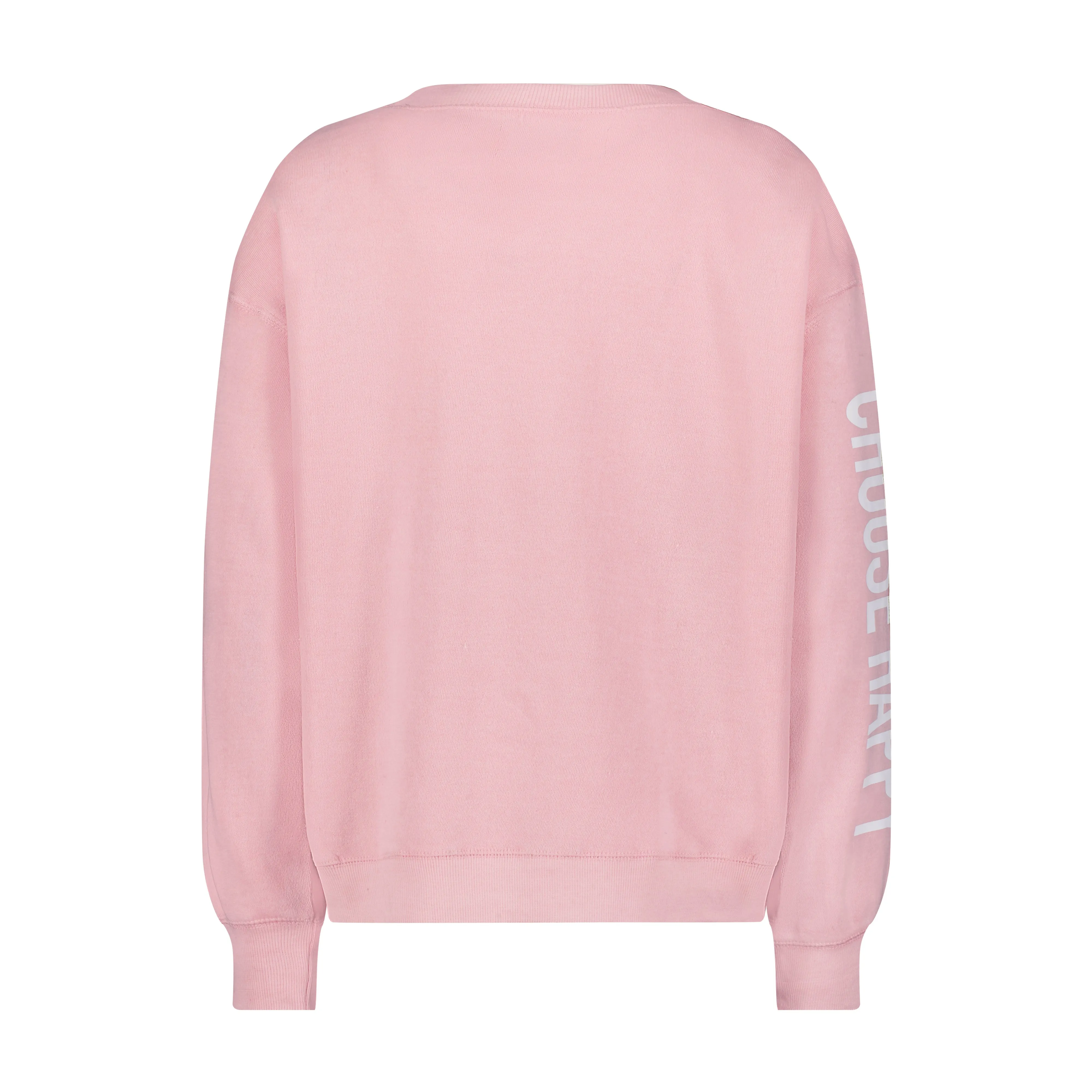 Choose Happy Pink Crew Sweatshirt