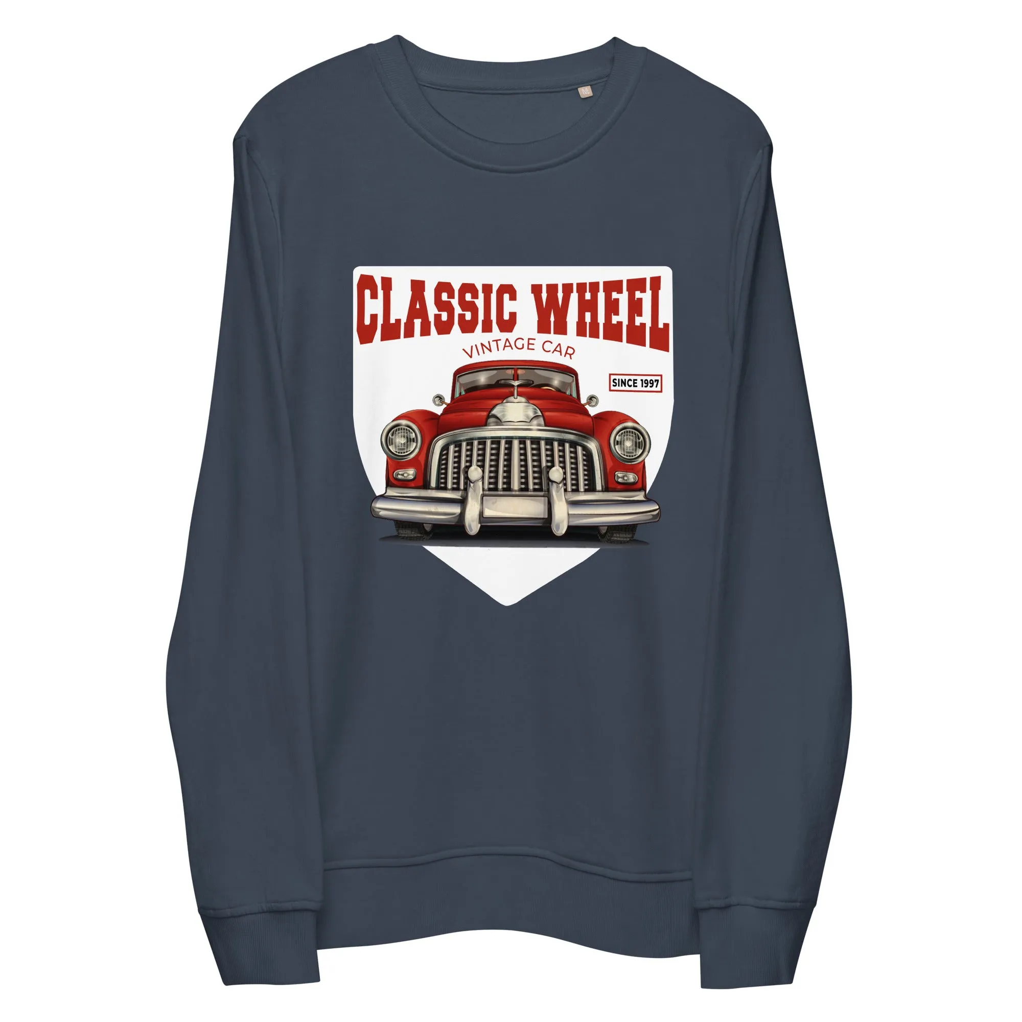 Classic Wheel Vintage Graphic Women Organic Sweatshirt