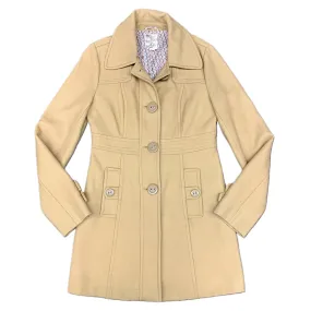 Coat Wool By Tulle In Tan, Size: L