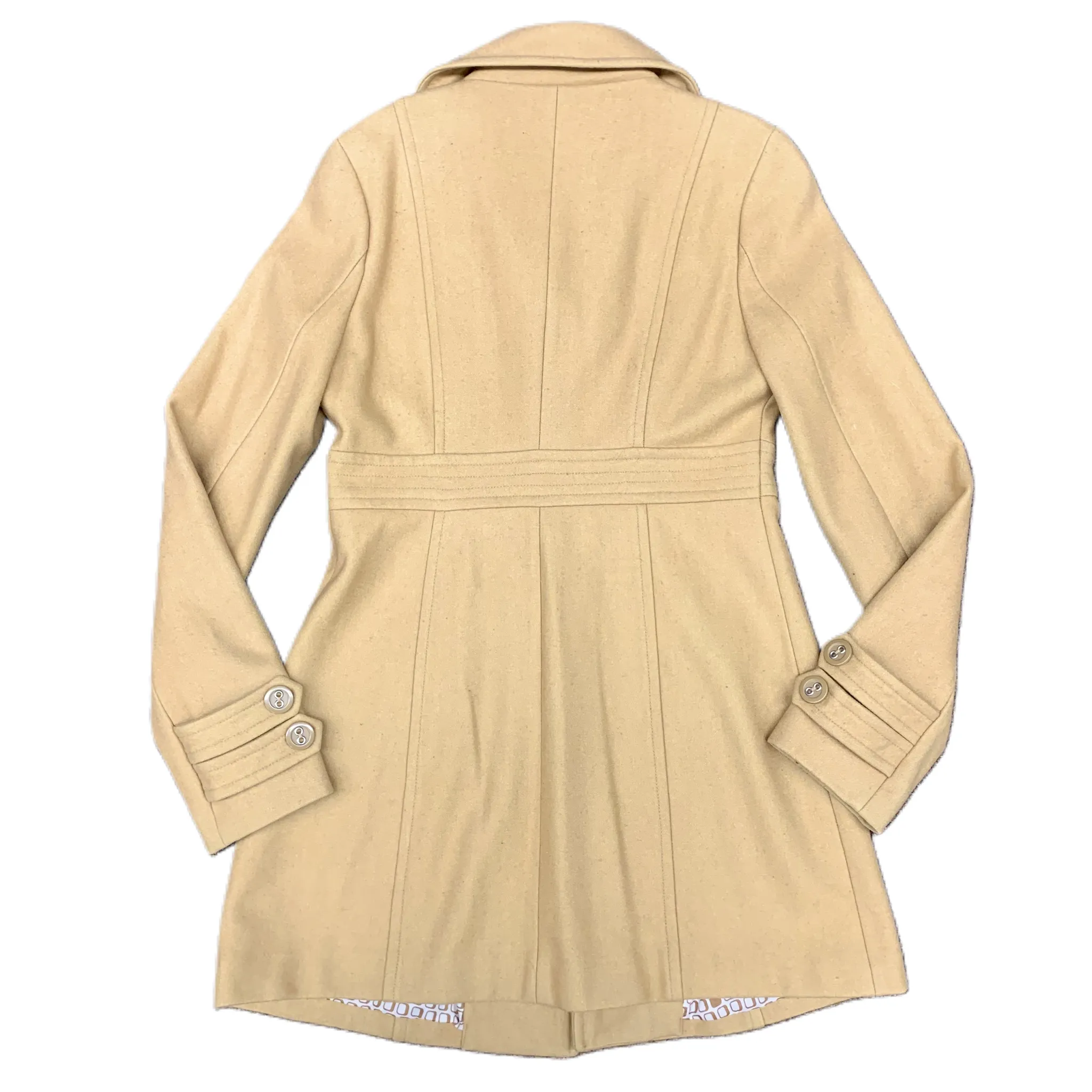 Coat Wool By Tulle In Tan, Size: L