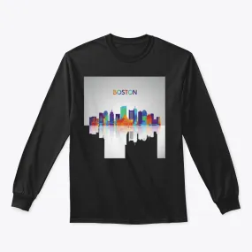 Colorful Boston Skyline Sweatshirt