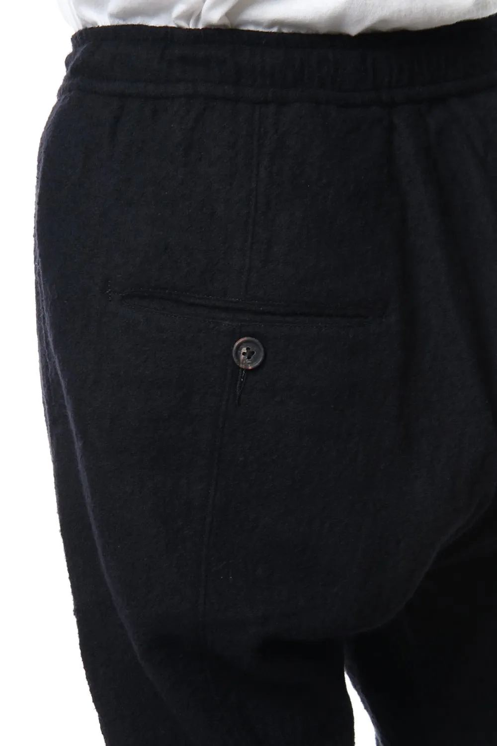 Cotton Linen Drawstring Cropped Pants