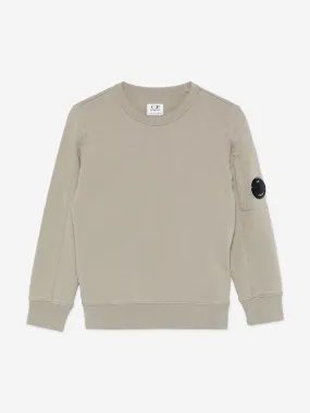 C.P. Company Boys Logo Sweatshirt in Green