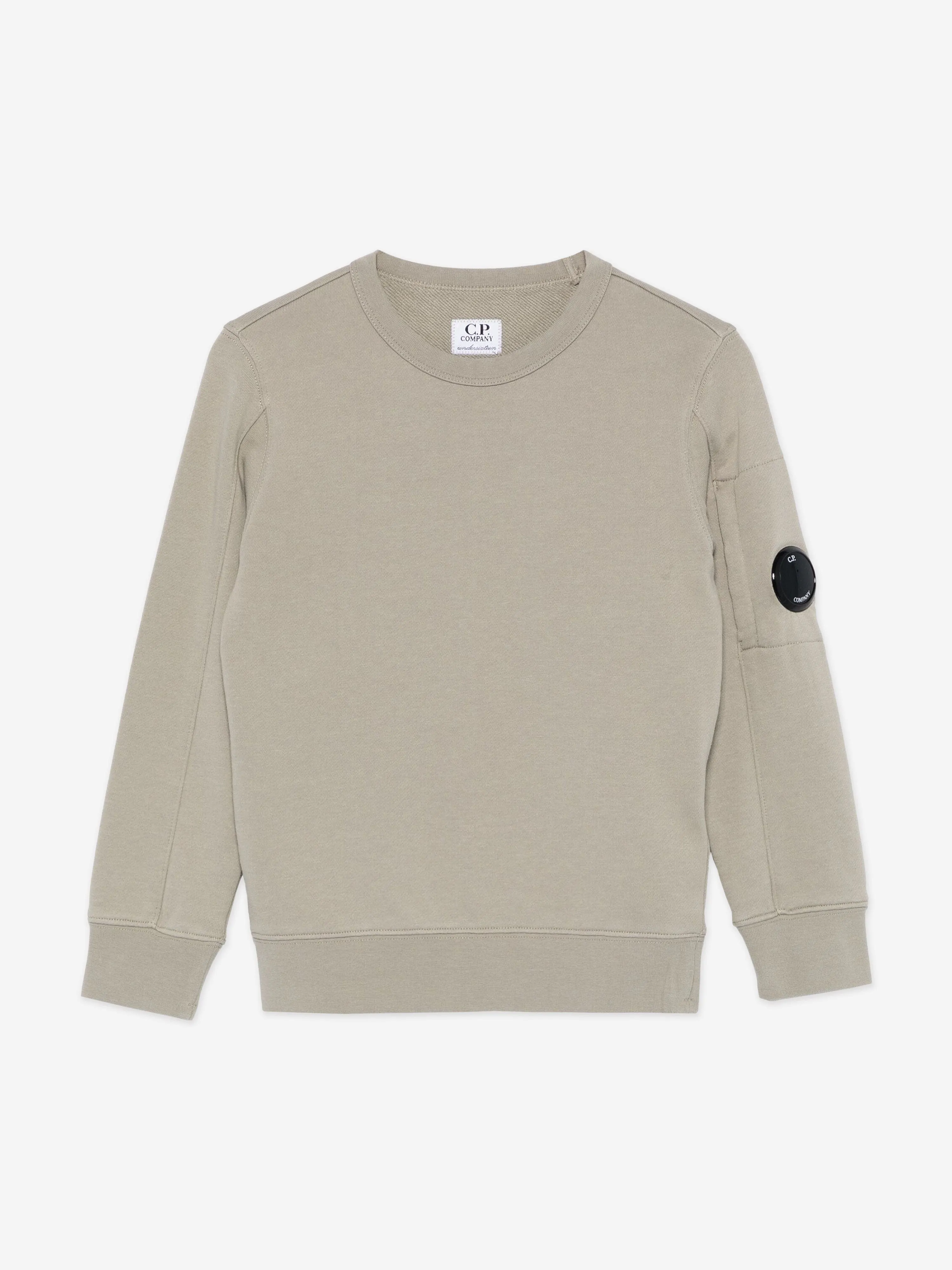 C.P. Company Boys Logo Sweatshirt in Green