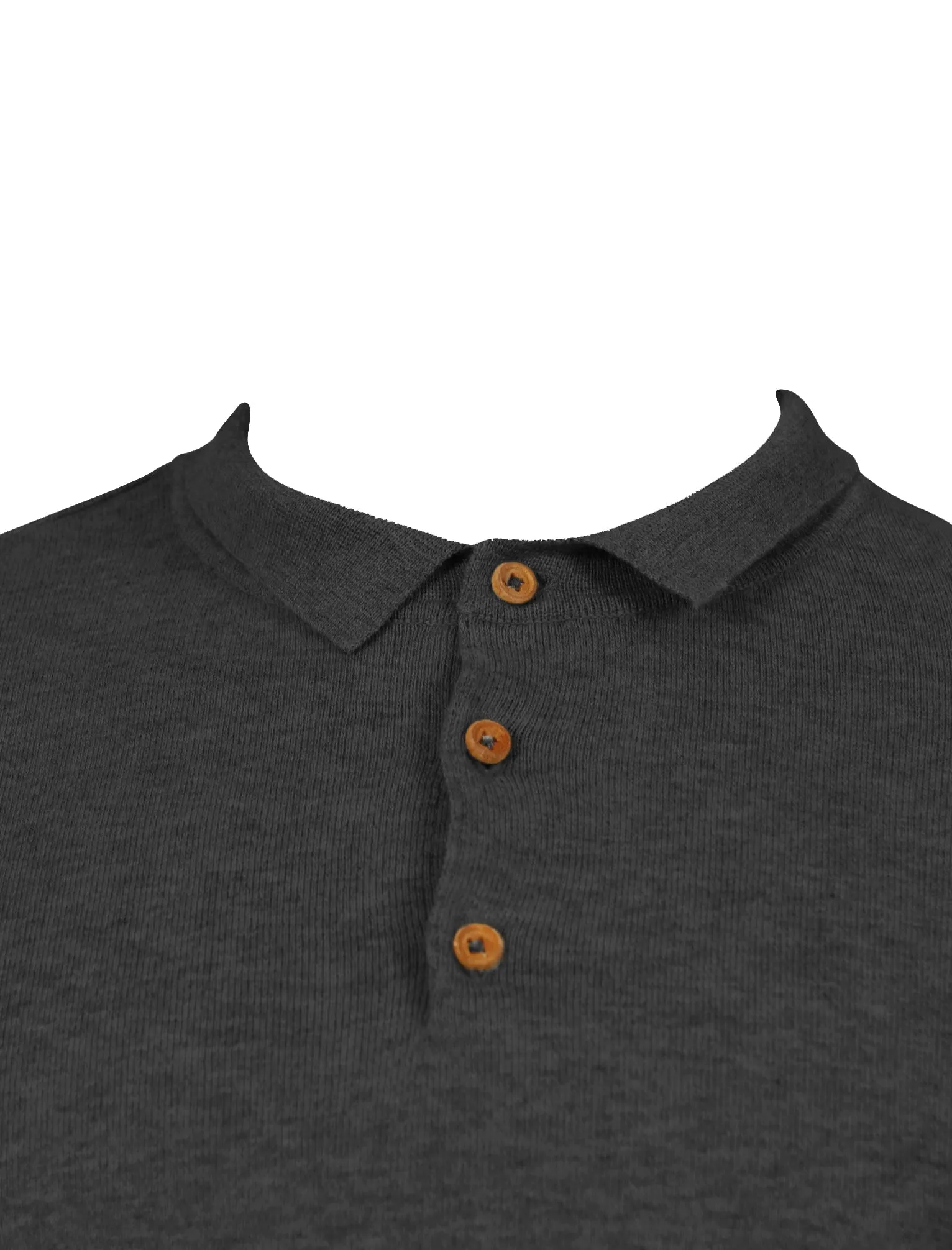 Cristian Polo Neck Knitted Jumper in Charcoal Marl - Kensington Eastside