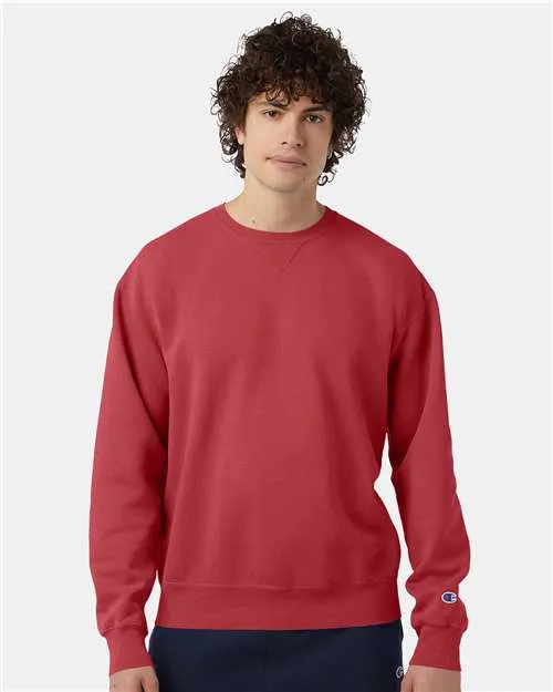 Custom Embroidered - Champion - Garment-Dyed Crewneck Sweatshirt - CD400