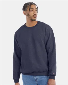 Custom Embroidered - Champion - Powerblend® Crewneck Sweatshirt - Navy Heather - S600