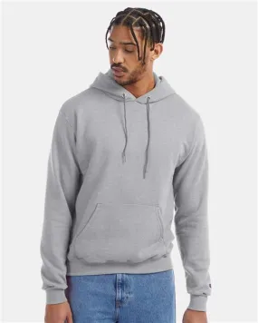 Custom Embroidered - Champion - Powerblend® Hooded Sweatshirt - Light Steel - S700