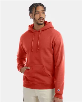 Custom Embroidered - Champion - Powerblend® Hooded Sweatshirt - Red River Clay - S700