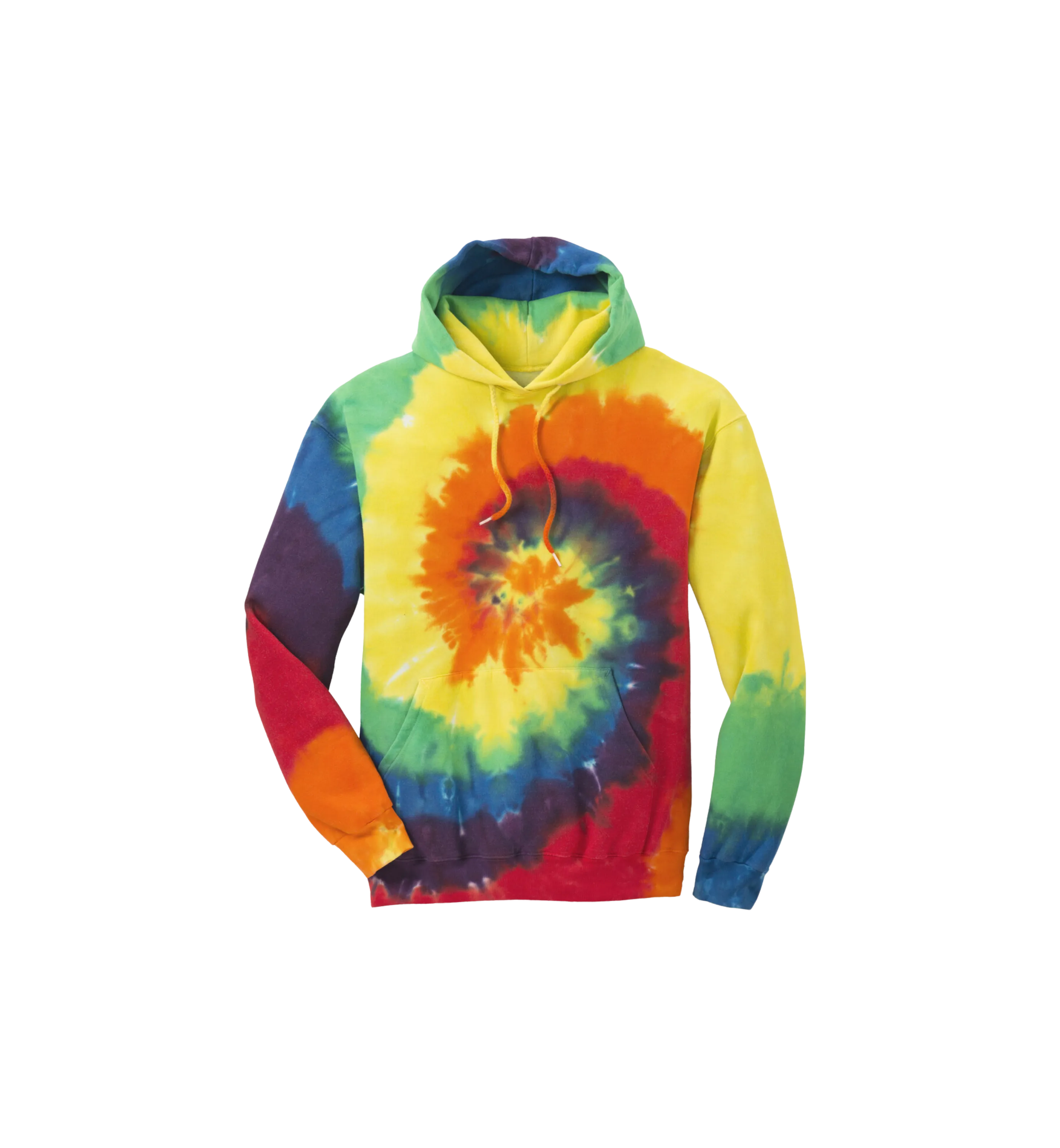 Custom Print Tie-Dye Pullover Hooded Sweatshirt