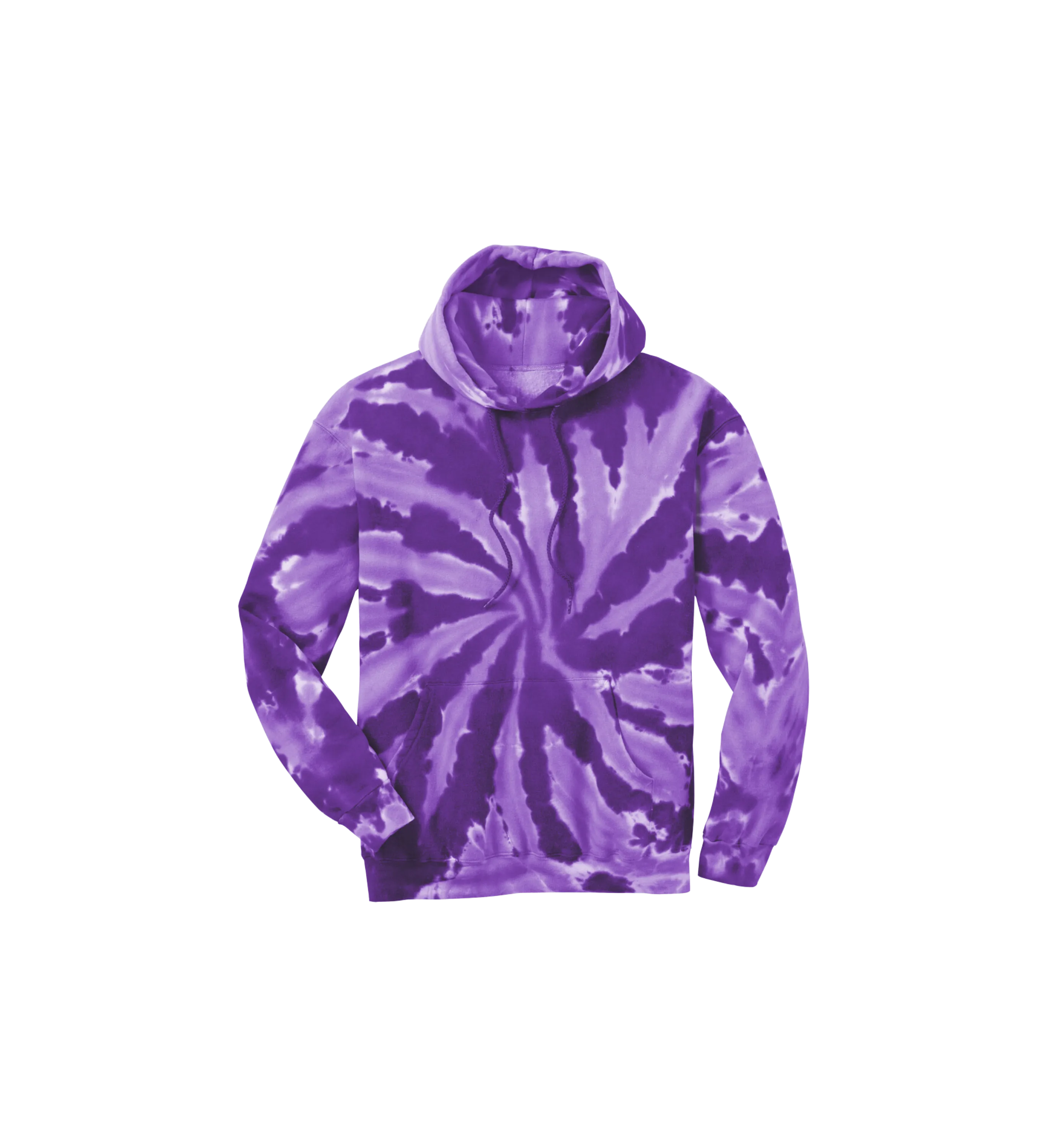 Custom Print Tie-Dye Pullover Hooded Sweatshirt