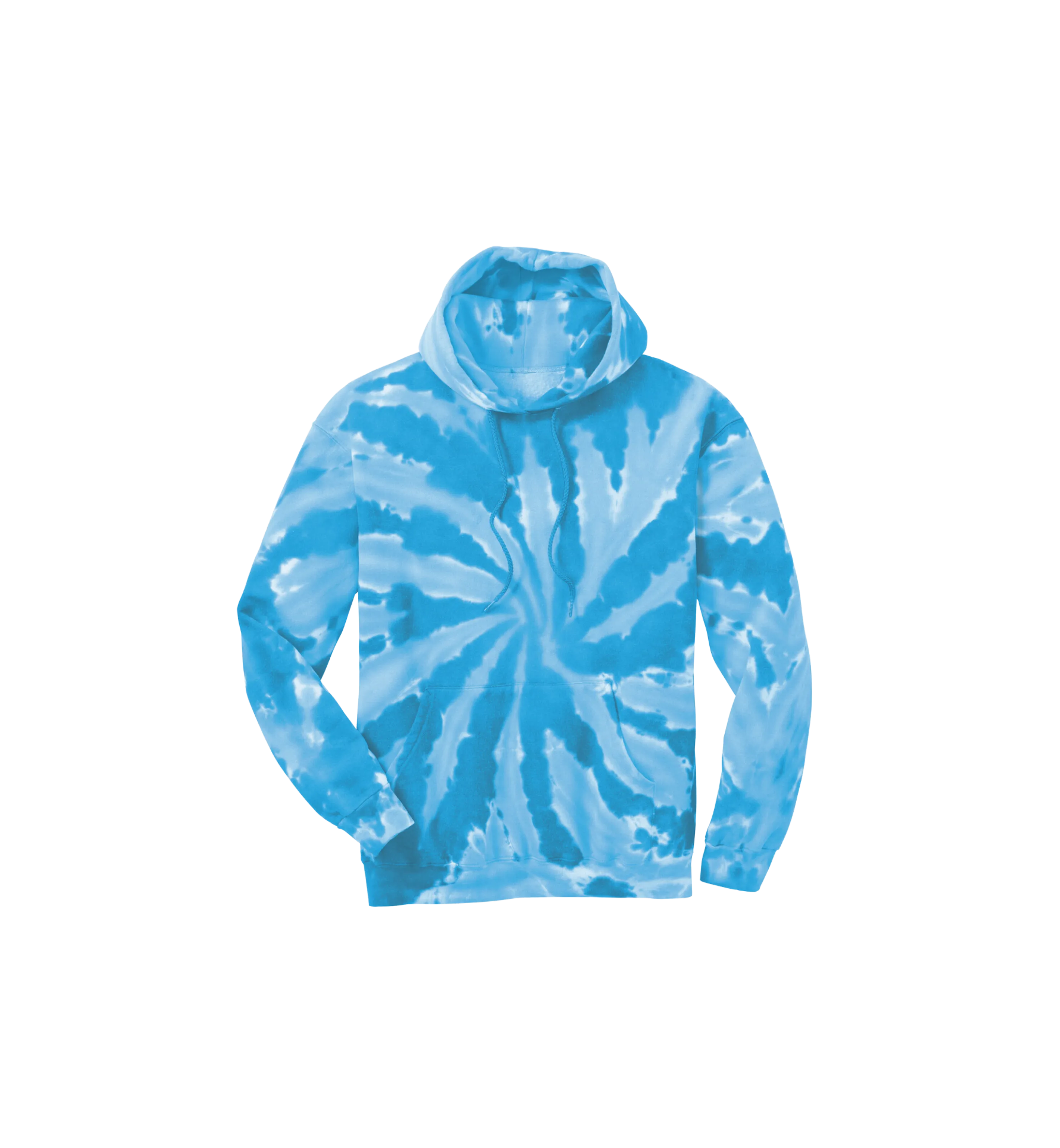 Custom Print Tie-Dye Pullover Hooded Sweatshirt